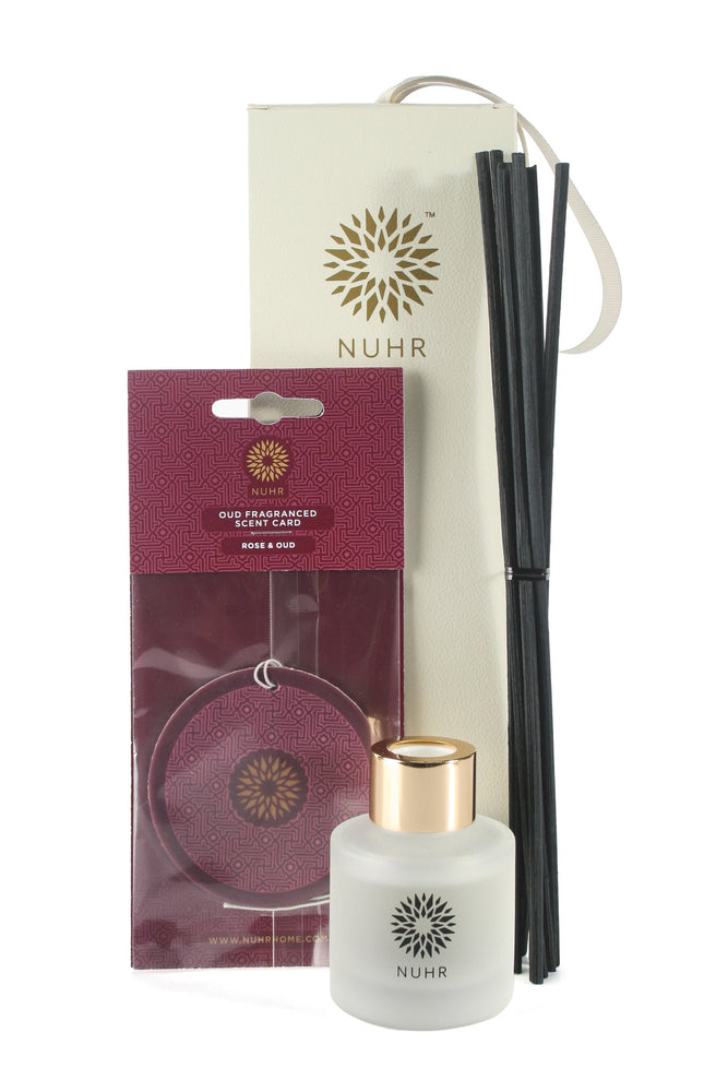 Mini Diffuser and Scent Card Set - Rose & Oud